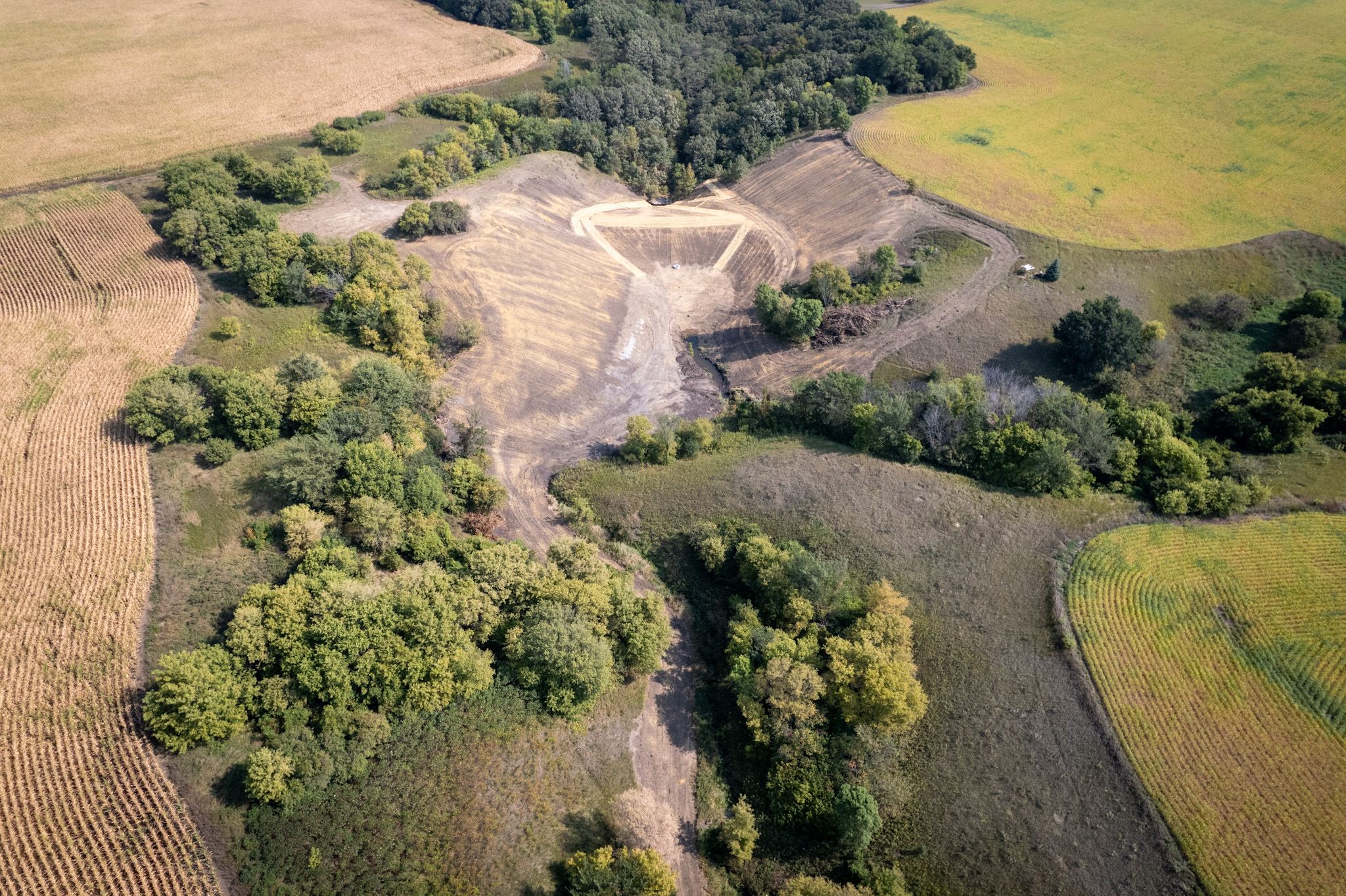 Custer 10 Grade Stabilization – Lyon County. This was Area II’s first grant with the WQ&S funds, completed in 2022. Photo provided by D&G Excavating-Lynd, MN.