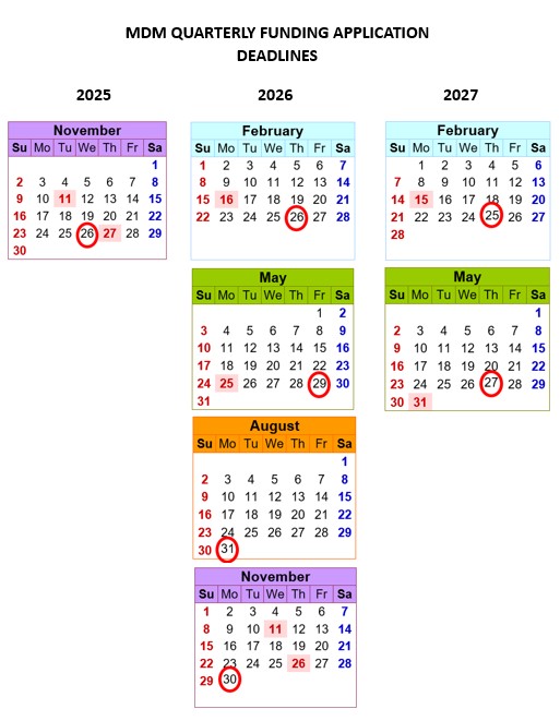 MDM updated schedule
