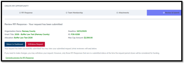 Withdraw Request