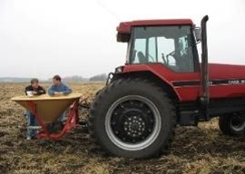 Seeding of a peatland