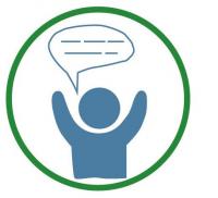 graphic of person with talk bubble